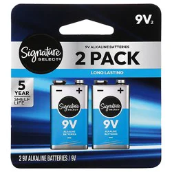 Signature Select Batteries 9 Volt 2 Ct - 2 Ct