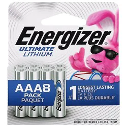Energizer Ultimate Lithium Aaa Batteries - 8 Pack - 8 Ct