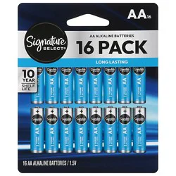 Signature Select Batteries Aa 16 Ct - 16 Ct