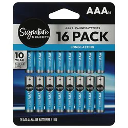 Signature Select Batteries Aaa 16 Ct - 16 Ct