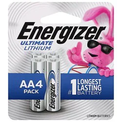 Energizer Ultimate Lithium Aa Batteries - 4 Pack - 4 Ct