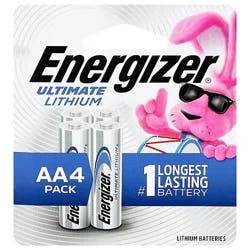 Energizer Ultimate Lithium Aa Batteries - 4 Pack - 4 Ct