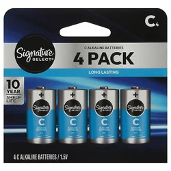 Signature Select Batteries C 4 Ct - 4 Ct