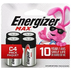 Energizer Max Alkaline C Batteries - 4 Pack - 4 Ct
