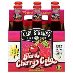 Karl Strauss Cherry Cola Hard Soda 6-12 Fl Oz Bottles - 6-12 Fz