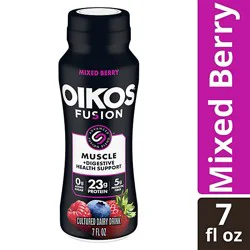 Dannon Oikos Fusion Mixed Berry Drink 23 Gram Protein, 7 Fz - 7 Fz