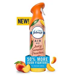 Febreze Air Mist Aerosol Air Freshener, Juicy Summer Peaches - 8.1 Oz. - 8.1 Oz