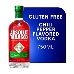 Absolut Chili Pepper Flavored Vodka Tabasco - 750 Ml