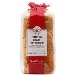 Euro Classic Cranberry Orange Sliced Brioche Loaf - 17.6 Oz