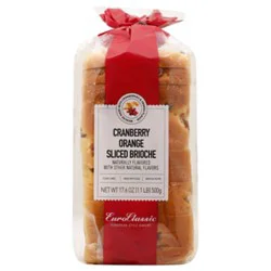 Euro Classic Cranberry Orange Sliced Brioche Loaf - 17.6 Oz