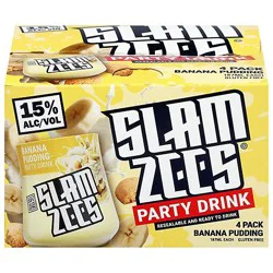 Slamzees Banana Pudding 4-Pk Wine - 4-187 Ml