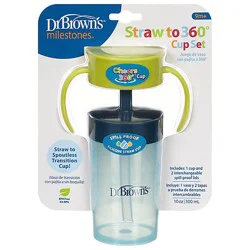 10oz/300ml Straw To 360 Cup Set, Blue Green,1-Pack - Ea