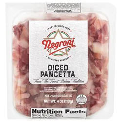 Negroni Diced Pancetta - 4 Oz