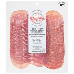 Negroni Spicy Trio Uncured Salame Napoli Hot Uncured Coppa Uncured Salame Calabrese - 6 Oz
