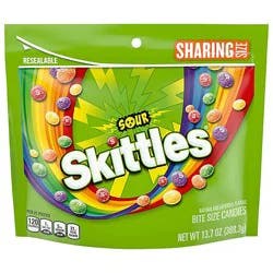 Skittles Sours Share Size Sand Up Pouch 13.7 Ounces Per Bag - 13.7 Oz
