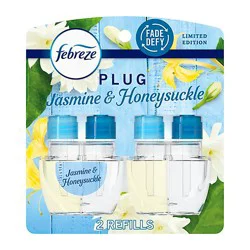 Febreze Plug Scented Oil Refills, Jasmine & Honeysuckle - 2-.87 Fl. Oz. - 2-.87 Fz