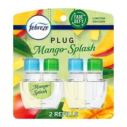 Febreze Plug Scented Oil Refills, Mango Splash - 2-.87 Fl. Oz. - 2-.87 Fz