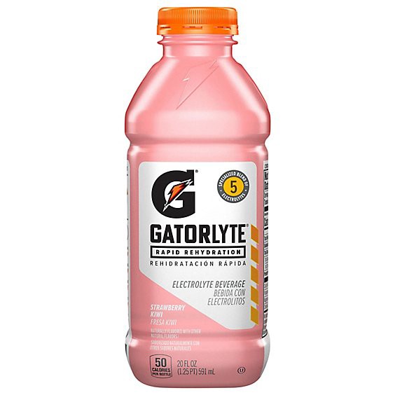 slide 1 of 1, Gatorade Gatorlyte Electrolyte Beverage Strawberry Kiwi Naturally Flavored Bottle - 20 Oz, 20 fl oz