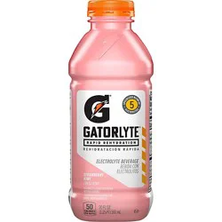 Gatorade Gatorlyte Electrolyte Beverage Strawberry Kiwi Naturally Flavored Bottle - 20 Oz