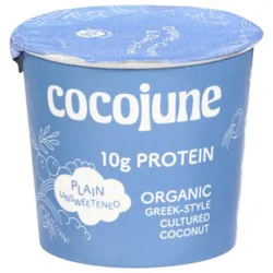 Cocojune Organic Protein Yogurt - Plain Unsweetened 5.6 Oz - 5.6 Oz