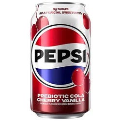 Pepsi Cherry Vanilla Prebiotic Soda - 12 Fl. Oz.