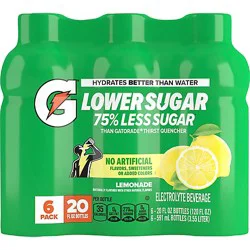 Gatorade Lower Sugar Thirst Quencher Sport Drink Lemonade - 6-20 Fl. Oz.