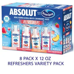 Absolut Ocean Refreshers Variety - 8-12 Fz