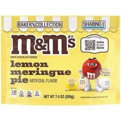 M&ms White Chocolate Lemon Meringue Pie Stand Up Pouch - 7.4 Oz