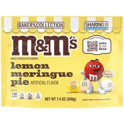 M&ms White Chocolate Lemon Meringue Pie Stand Up Pouch - 7.4 Oz
