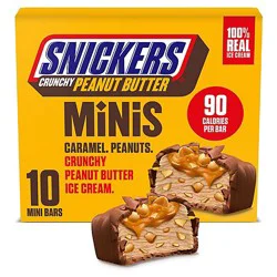 Snickers Minis Crunchy Peanut Butter Ice Cream Bar Pack - 9.5 Oz