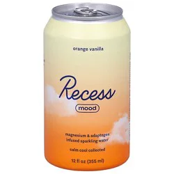 Recess Water Sparkling Orange Vanilla - 12 Oz