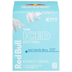 Red Bull Iced Edition Iced Vanilla Berry 80mg Caffeine Energy Drink - 4-8.4 Fl. Oz.