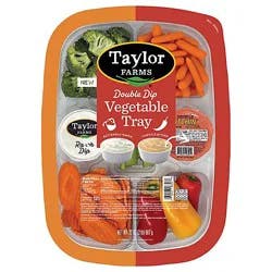 Taylor Farms Dual Dip Bitchin Sauce Vegetable Tray 32oz - 32 Oz