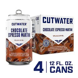 Cutwater Chocolate Espresso Martini - 4-12 Fz