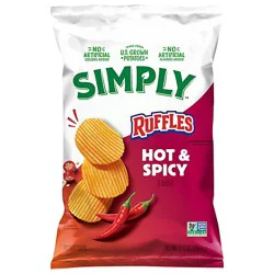 Ruffles Potato Chips Hot And Spicy, 5 1/2 Oz - 5.5 Oz