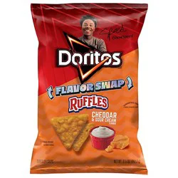 Doritos Tortilla Chips Cheddar Cheese And Sour Cream 9.25 Oz - 9.25 Oz