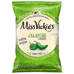 Miss Vickie's Kettle Cooked Potato Chips Jalapeno - 7.5 Oz