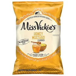 Miss Vickies Kettle Cooked Potato Chips Honey Mustard 7.5 Oz - 7.5 Oz