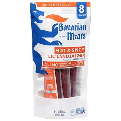Bavarian Meats Hot And Spicy Lil Landjaeger Smoked Meat Sticks 8ct 1oz - 8 Ct