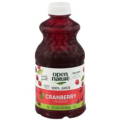 Open Nature 100% Cranberry Juice 32 Fz - 32 Fz