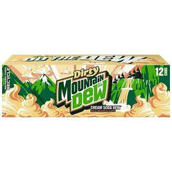Mtn Dew Dirty Cream Soda 12-12fz - 12-12 Fz