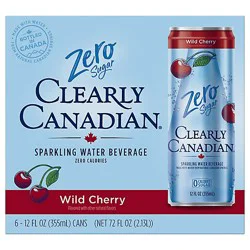 Clearly Canadian Wild Cherry Zero 6-12fz - 6-12 Fz
