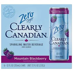 Clearly Canadian Mountain Blackberry Zero 6-12fz - 6-12 Fz