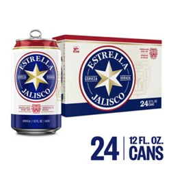 Estrella Cerveza Jalisco In Cans - 24-12 Fz