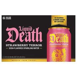 Liquid Death Strawberry Terror 6-12fz - 6-12 Fz