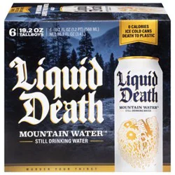Liquid Death Still Mountain Water 6-19.2fz - 6-19.2 Fz