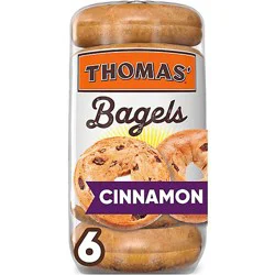 Thomas Cinnamon Raisin Bagels 6 Count - 18 Oz