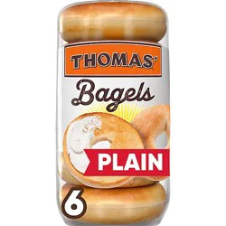Thomas Plain Bagels 6 Count - 18 Oz