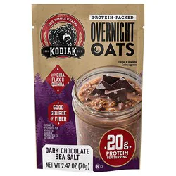 Kodiak Overnight Oats Dark Chocolate Sea Salt - 2.47 Oz