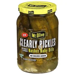 Mt Olive Kosher Baby Dill Pickles 16fz - 16 Fz